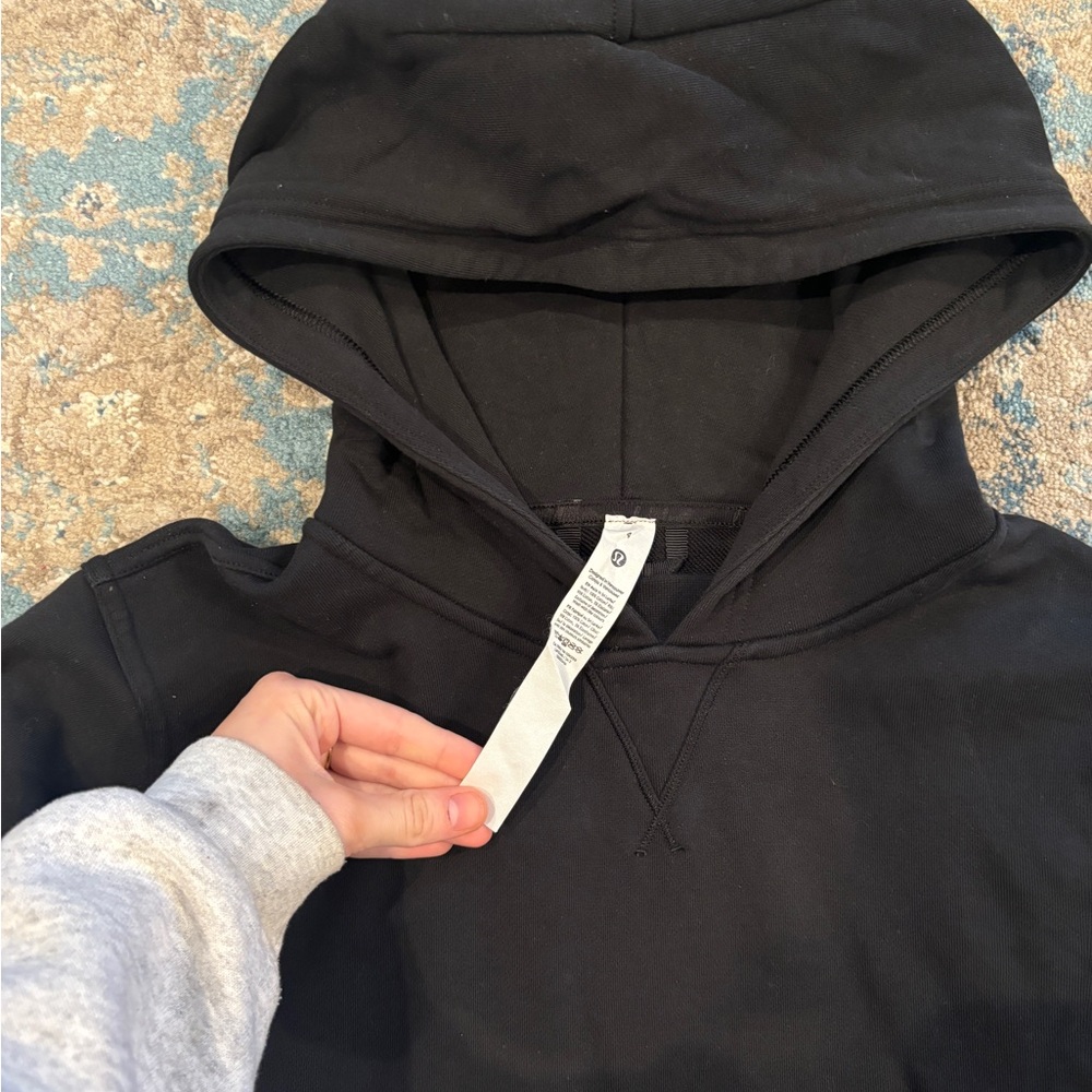 Lululemon Athletica All Yours Fleece Hoodie in Black Size 4 - Picture 6 of 6